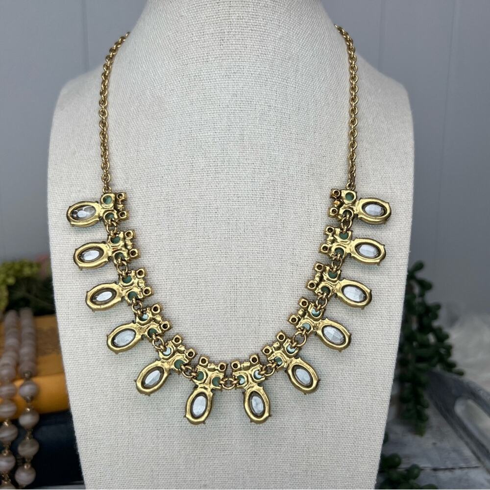 J. Crew | Iridescent Rhinestone Statement Necklace - Picture 6 of 14